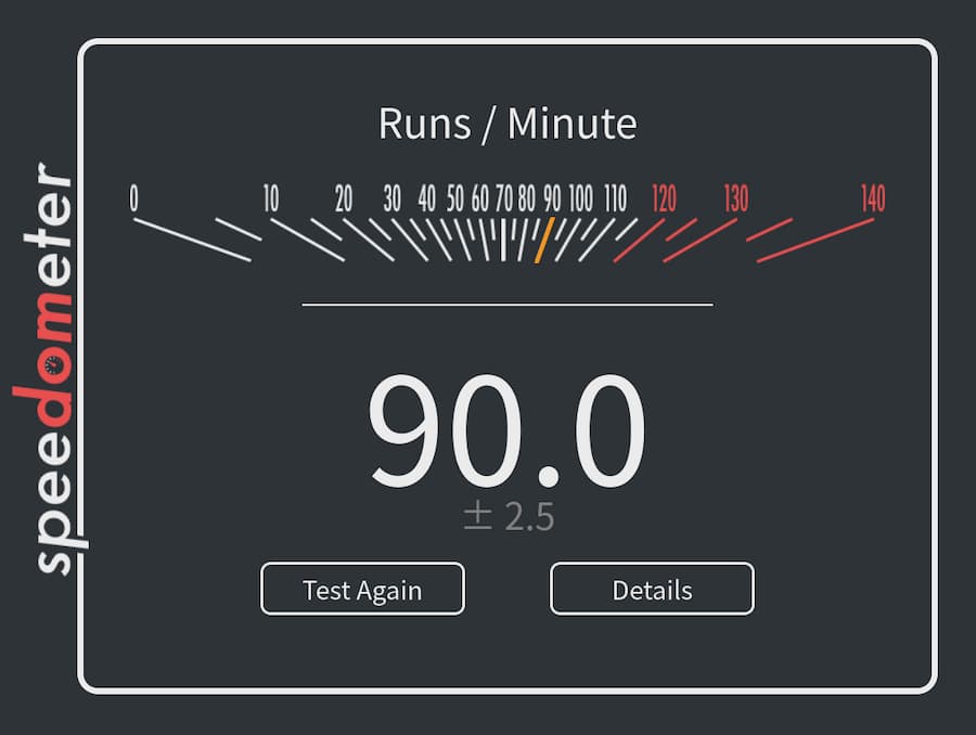 Speedometerのスコア