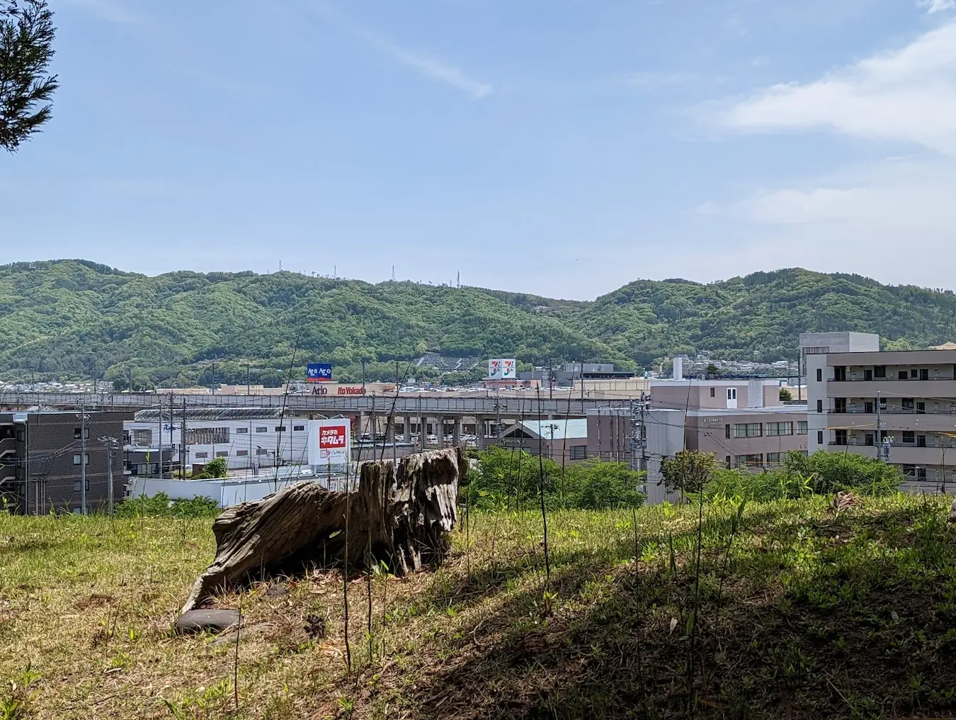 高台からの写真 (2倍、単純拡大)